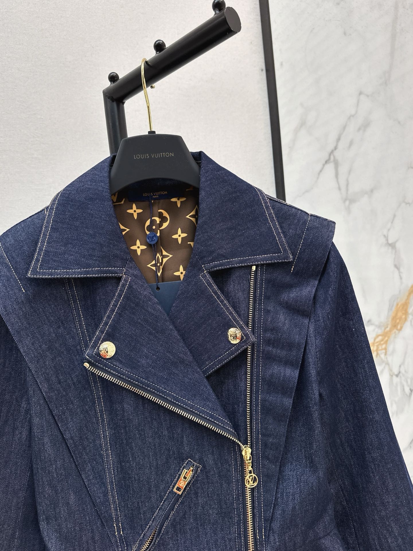 25ss denim ruffle jacket