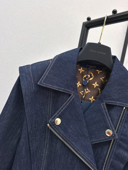 25ss denim ruffle jacket