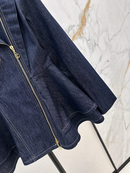 25ss denim ruffle jacket