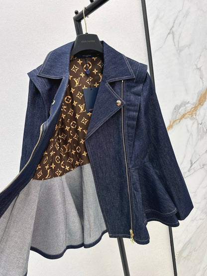 25ss denim ruffle jacket