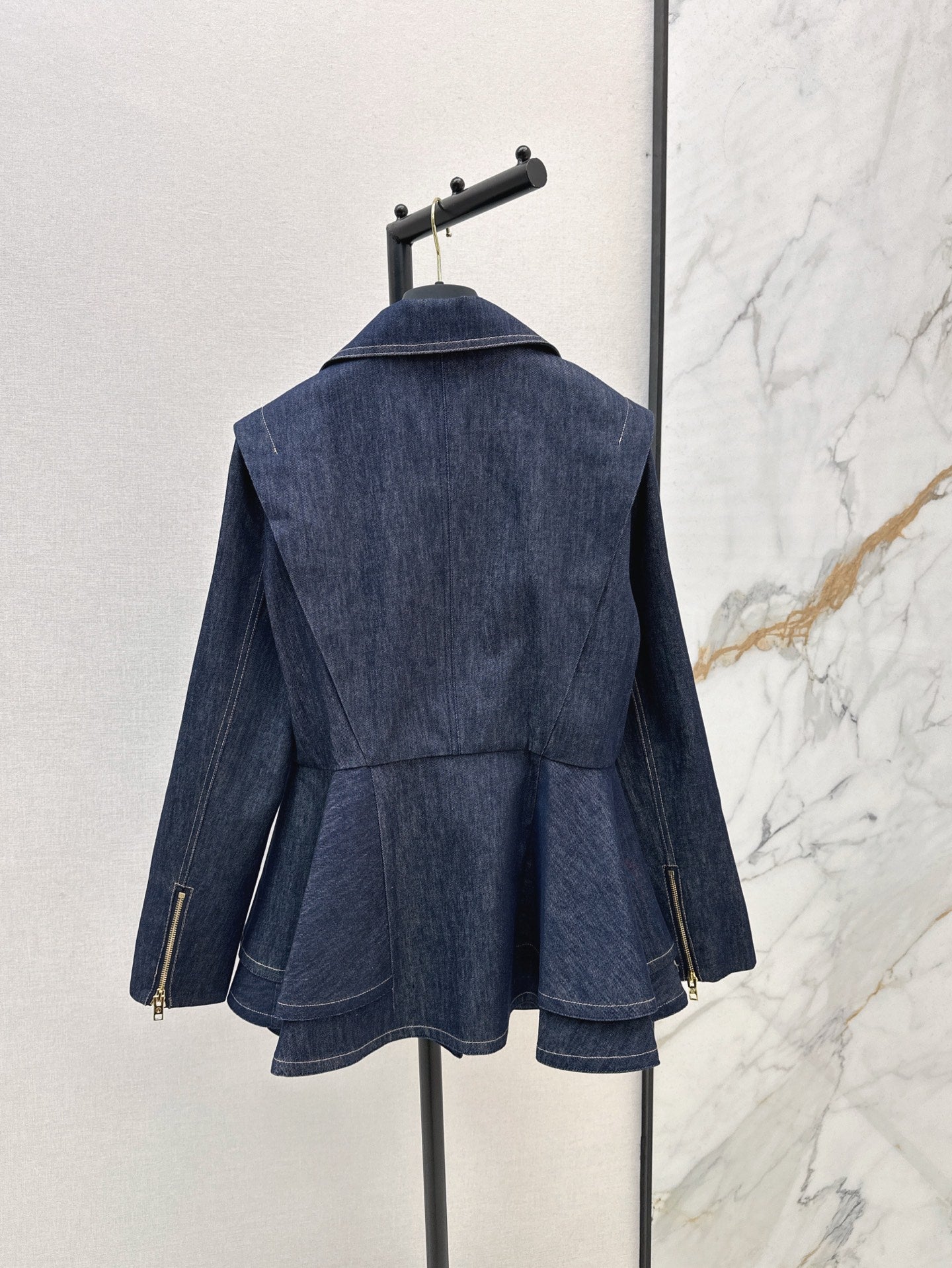 25ss denim ruffle jacket