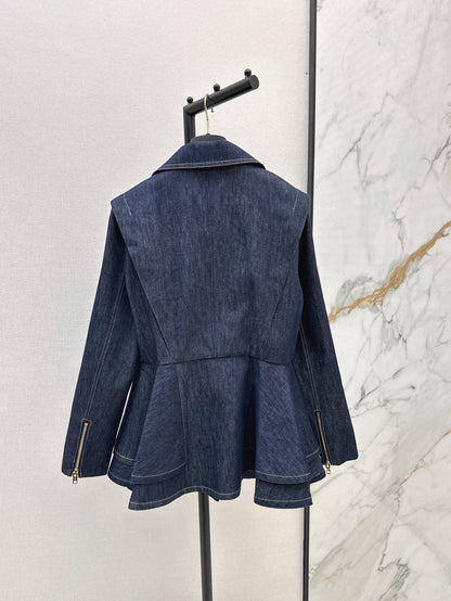 25ss denim ruffle jacket