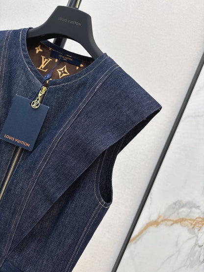 L 25ss denim sleeveless dress
