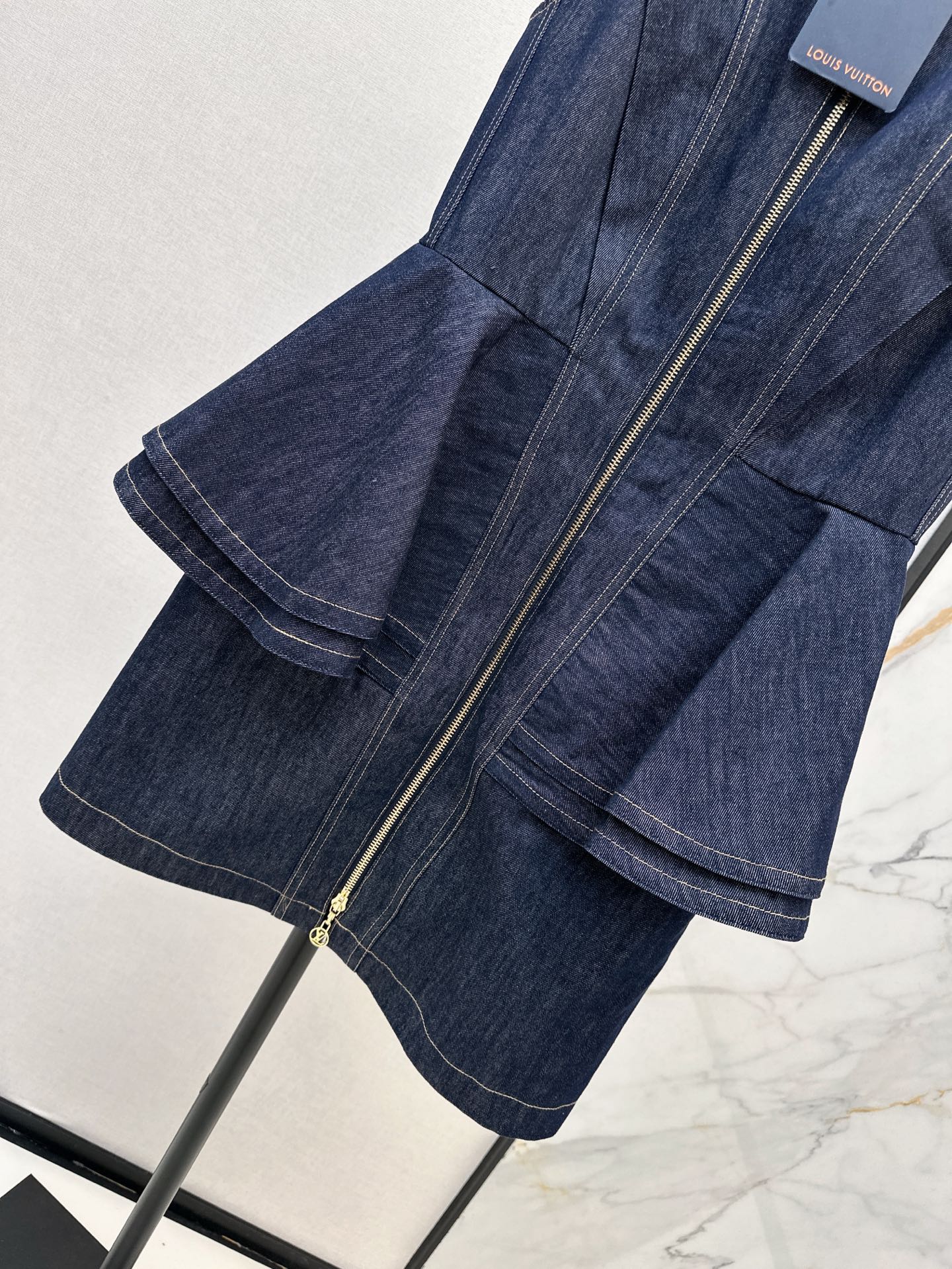 L 25ss denim sleeveless dress