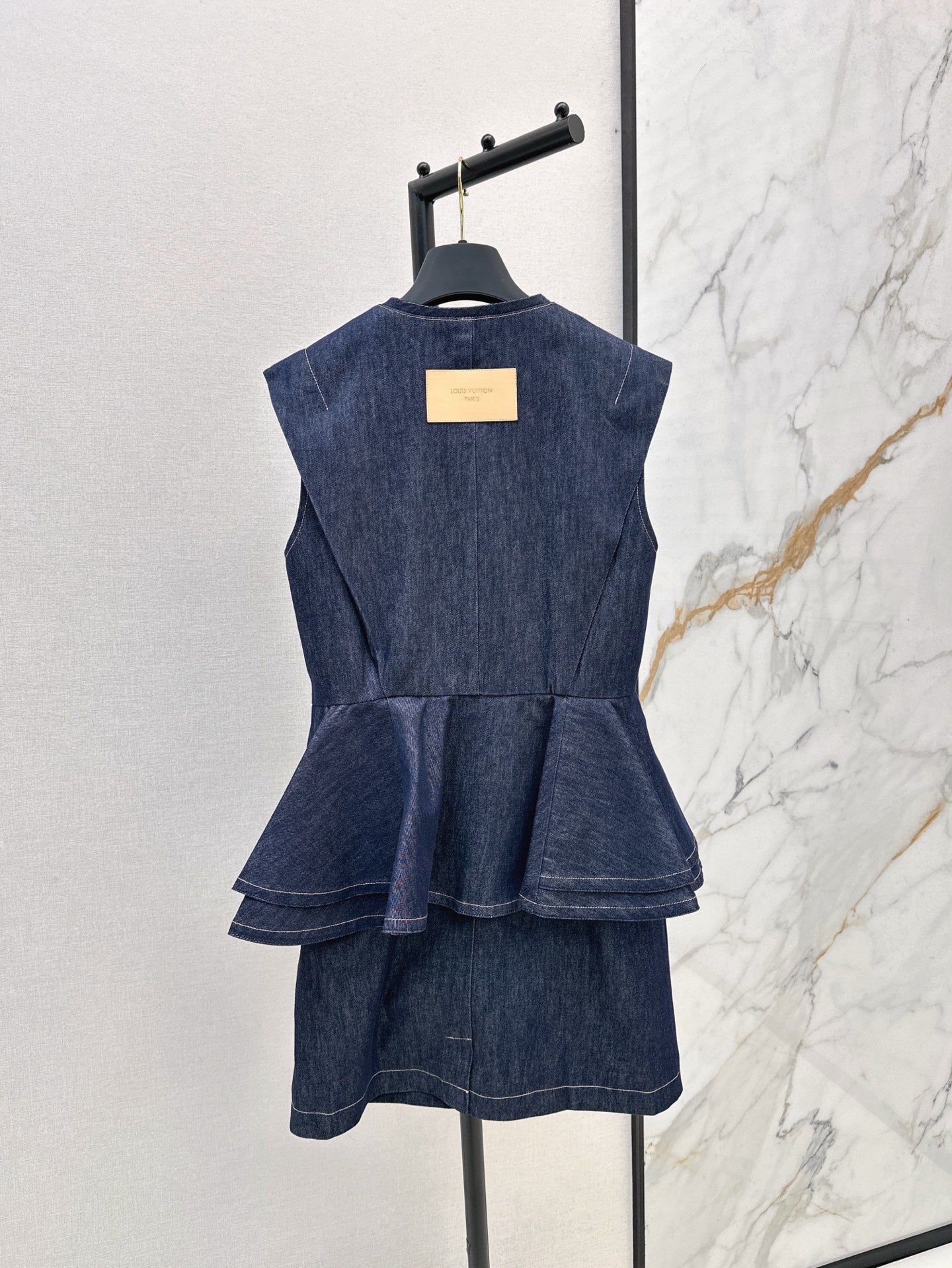 L 25ss denim sleeveless dress