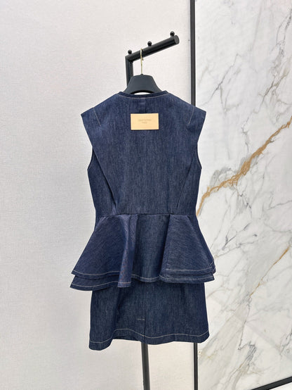 L 25ss denim sleeveless dress