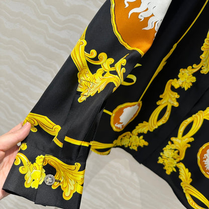 25ss printed silk shirt