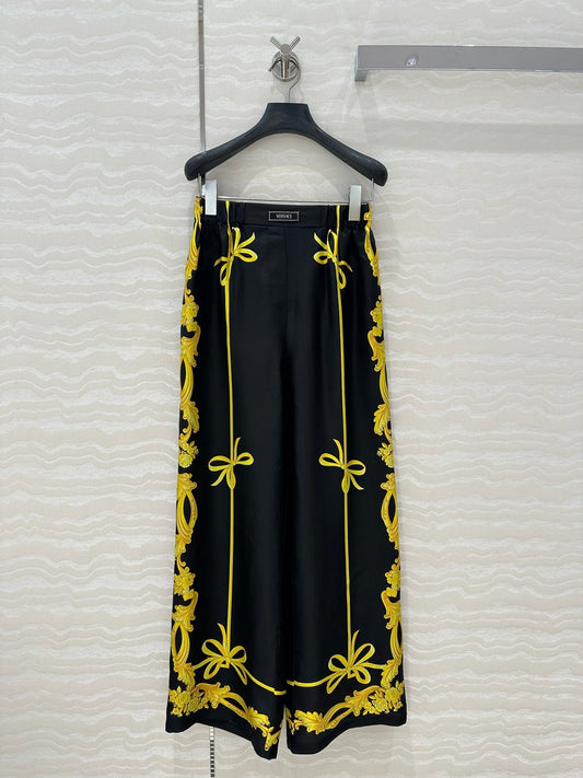 25SS SILK WIDE LEG PANTS