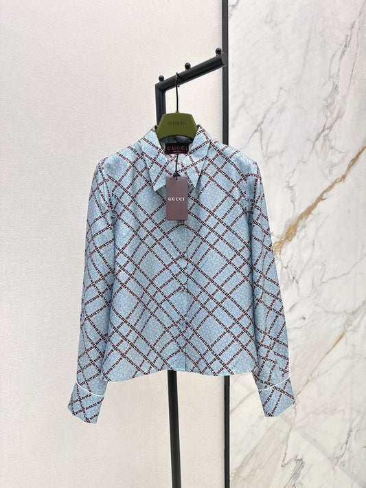 25ss Silk jacquard shirt