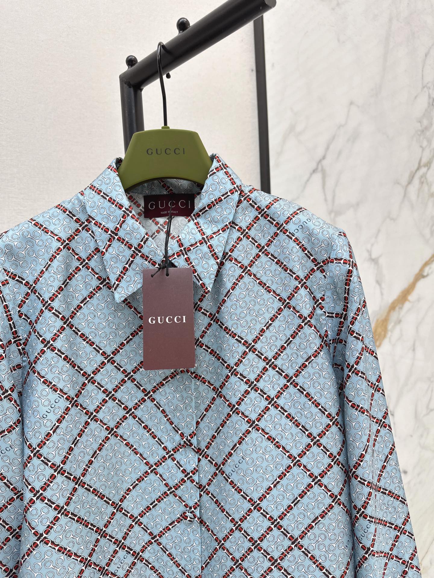 25ss Silk jacquard shirt