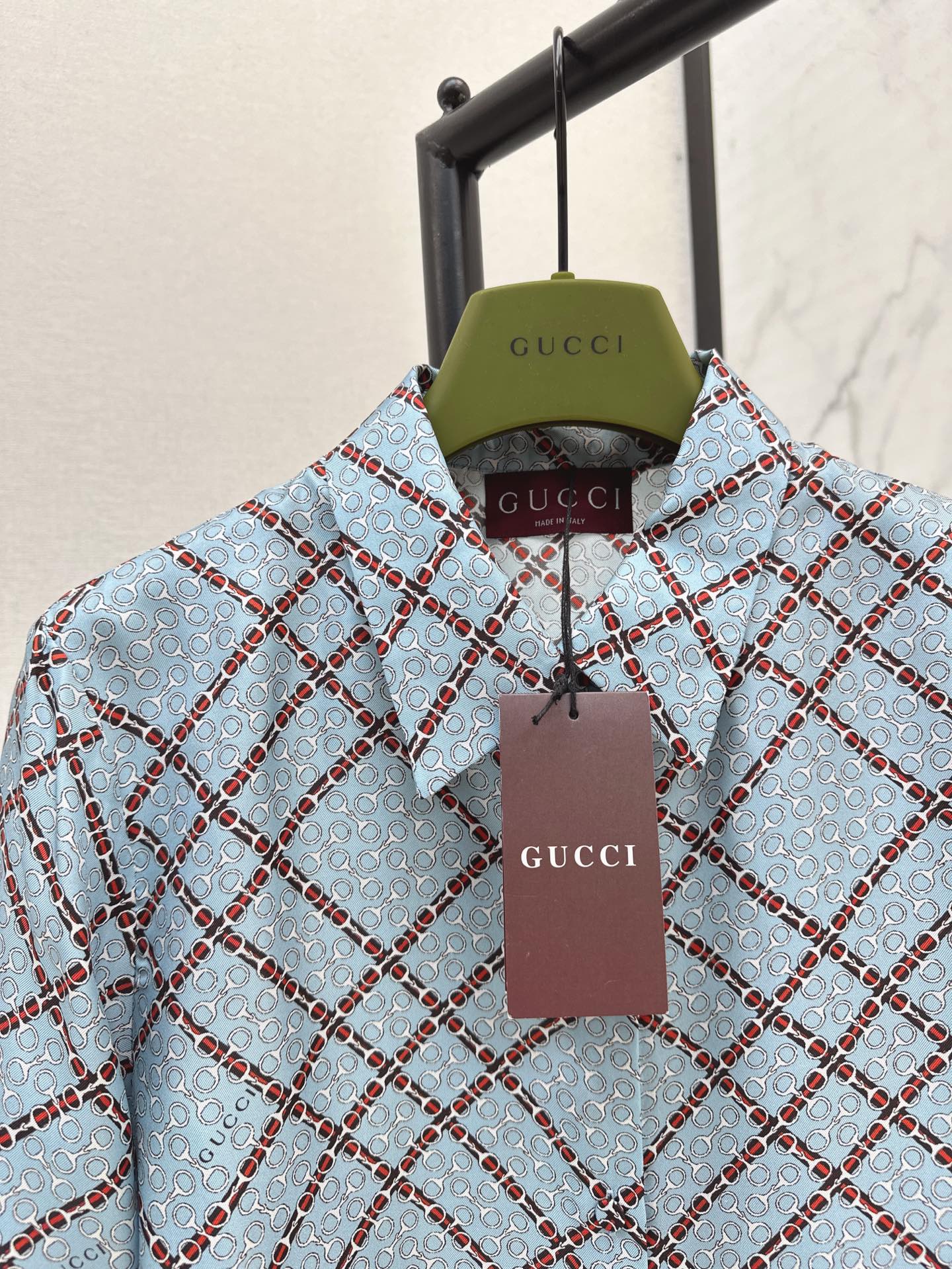 25ss Silk jacquard shirt