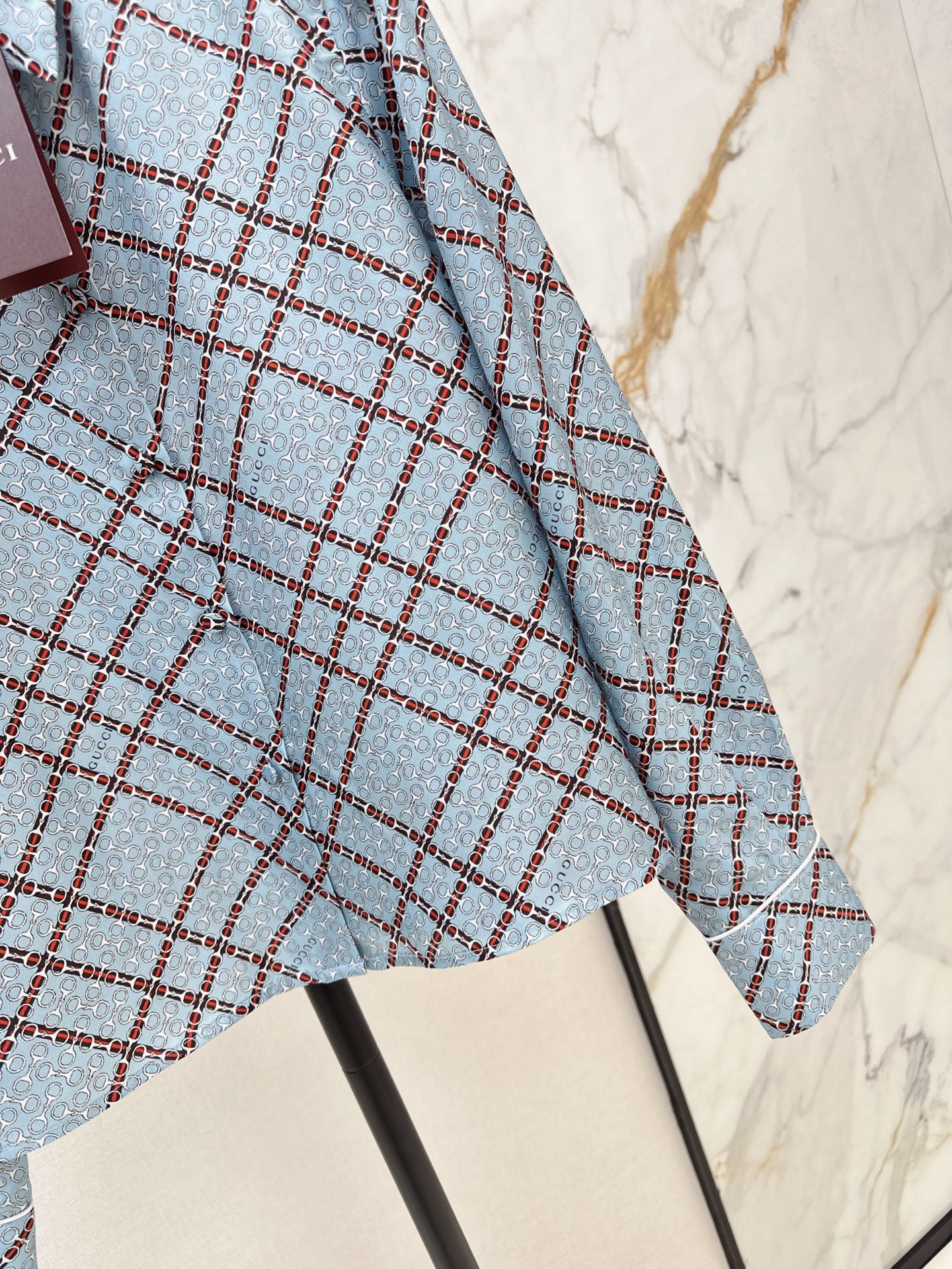 25ss Silk jacquard shirt