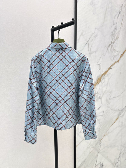 25ss Silk jacquard shirt