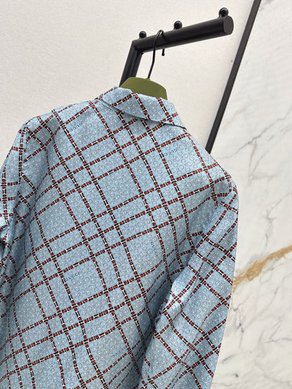 25ss Silk jacquard shirt