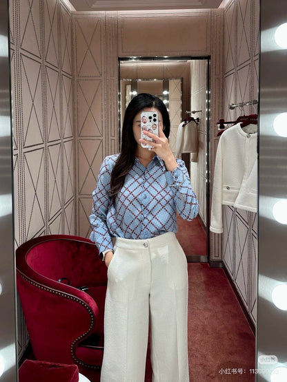 25ss Silk jacquard shirt