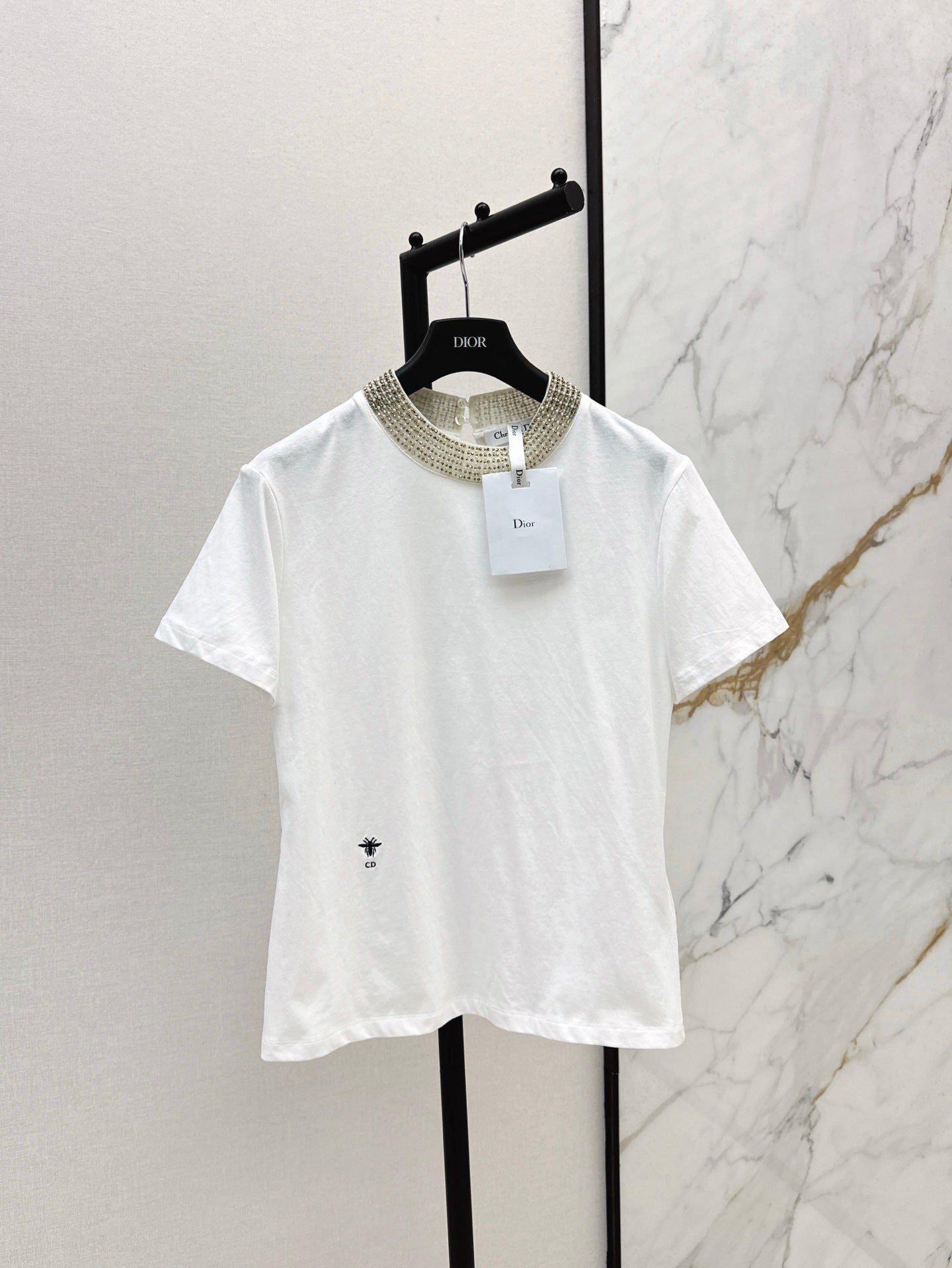 25ss beaded t-shirt