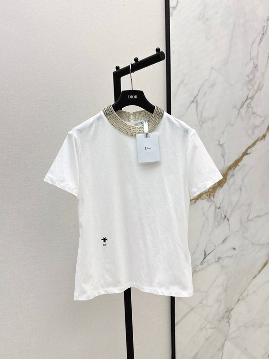 25ss beaded t-shirt
