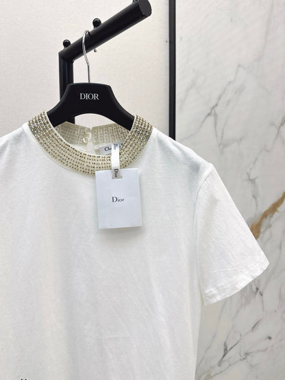 25ss beaded t-shirt