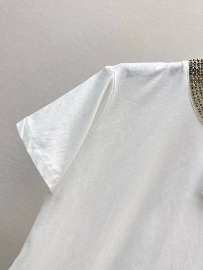 25ss beaded t-shirt