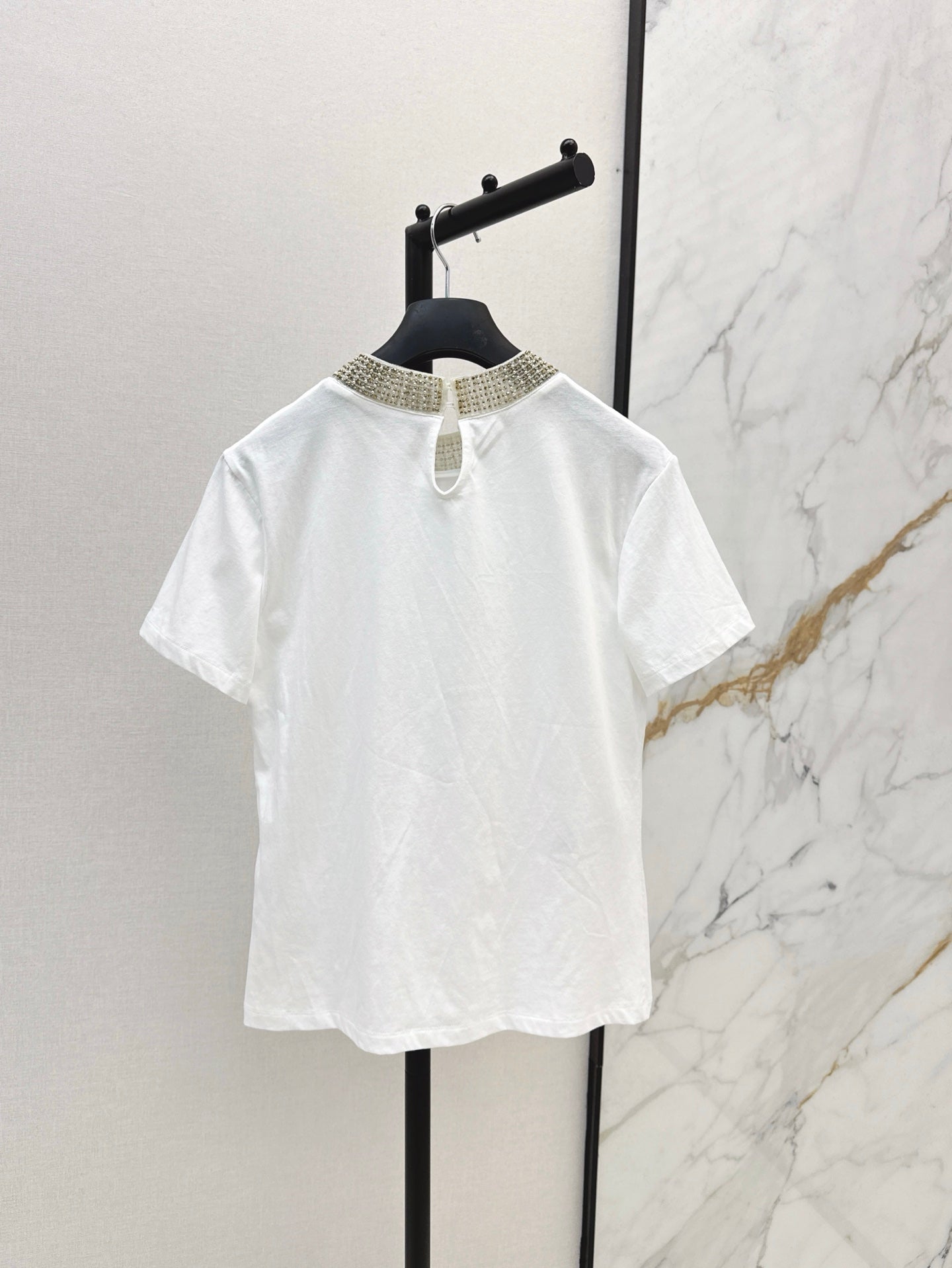 25ss beaded t-shirt