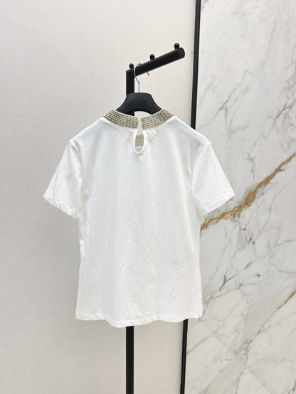 25ss beaded t-shirt