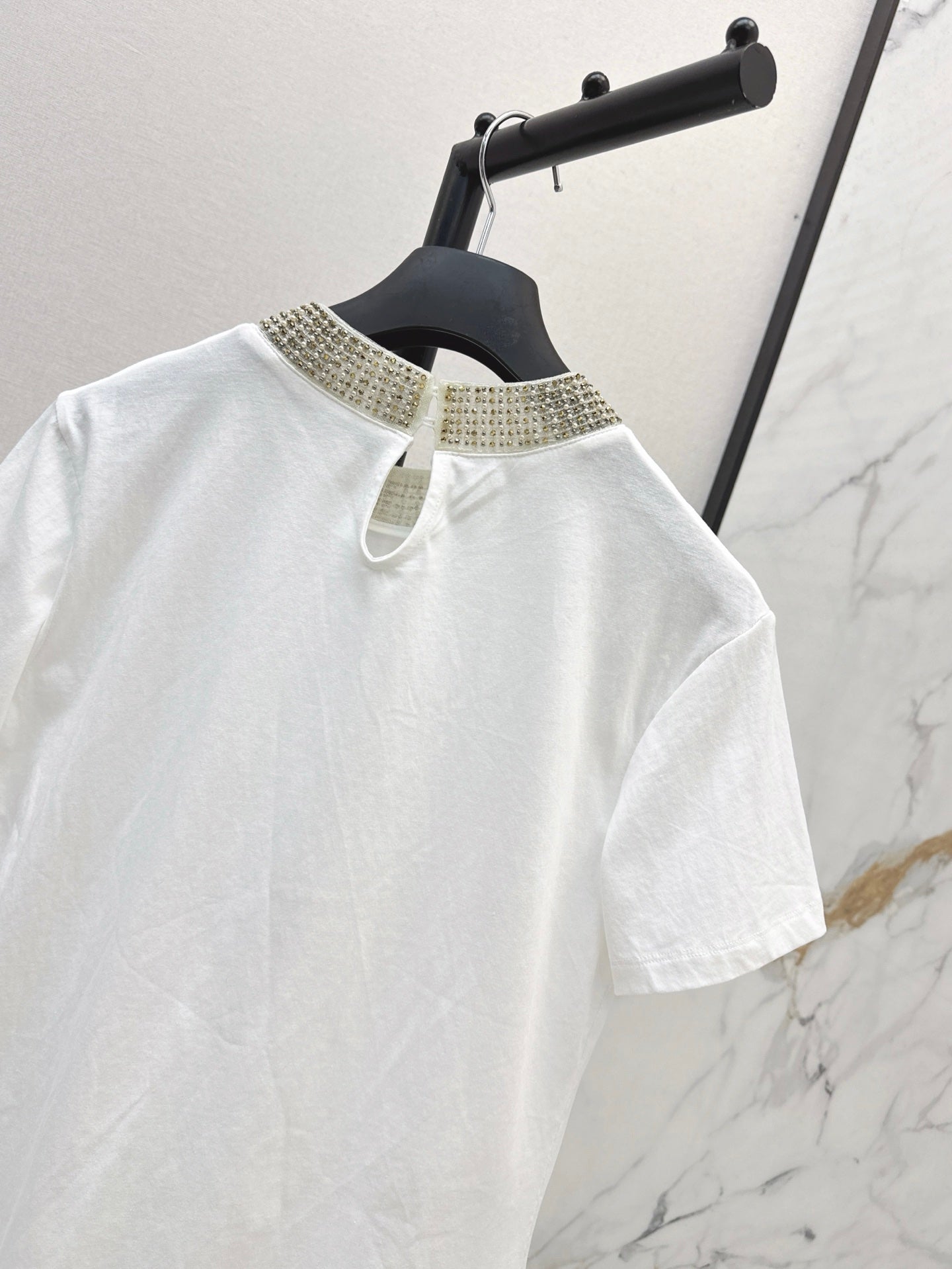 25ss beaded t-shirt