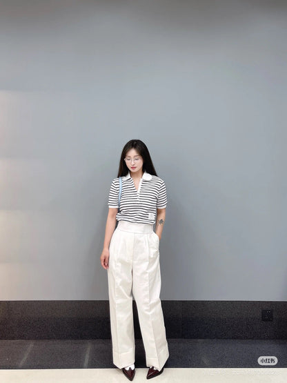 TH  25ss knitted polo shirt