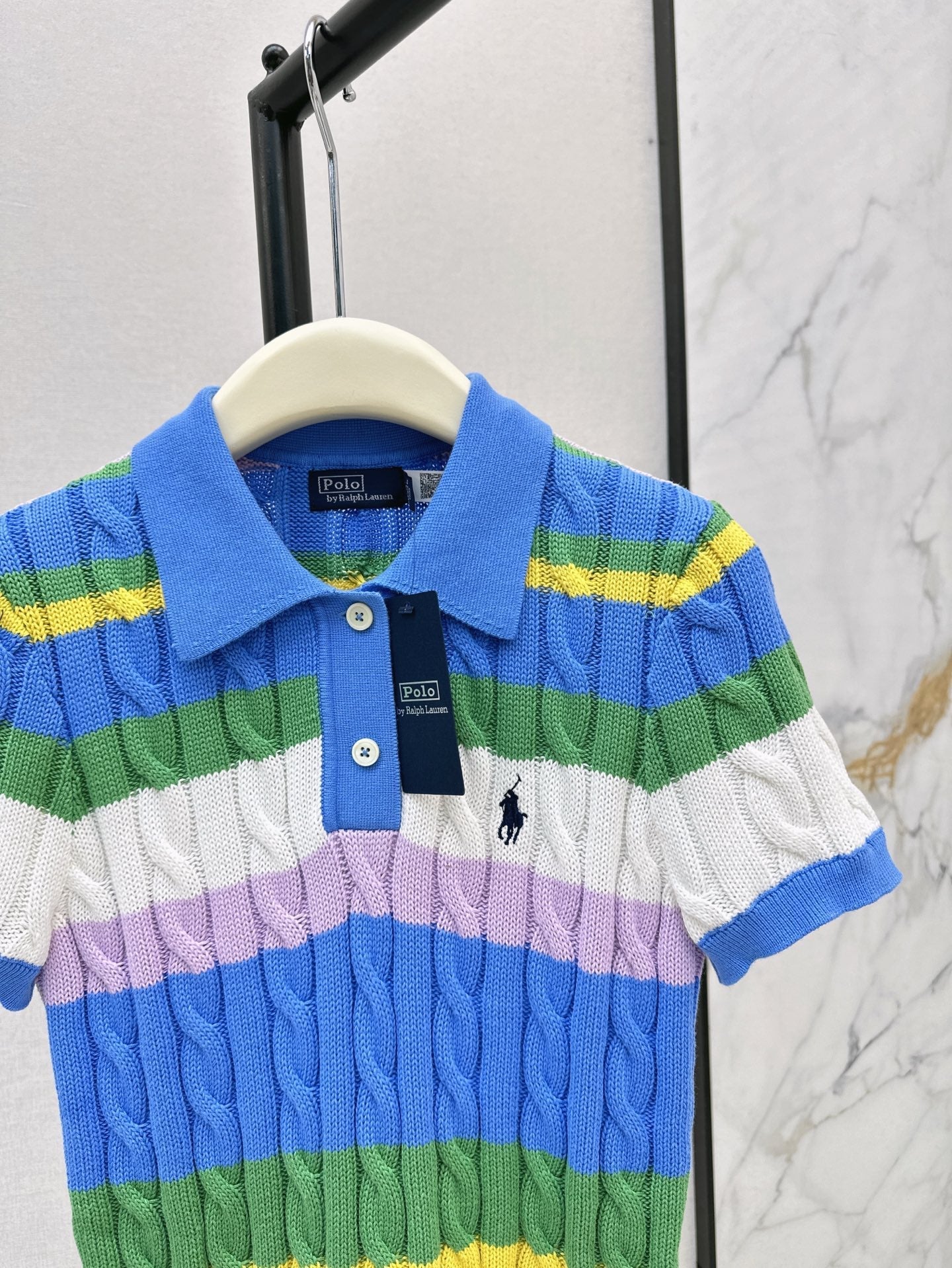 ra  25ss knitted polo shirt