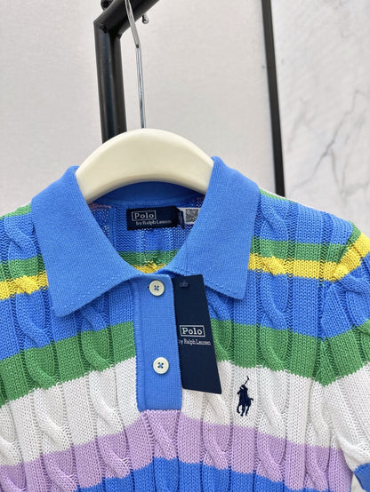 ra  25ss knitted polo shirt