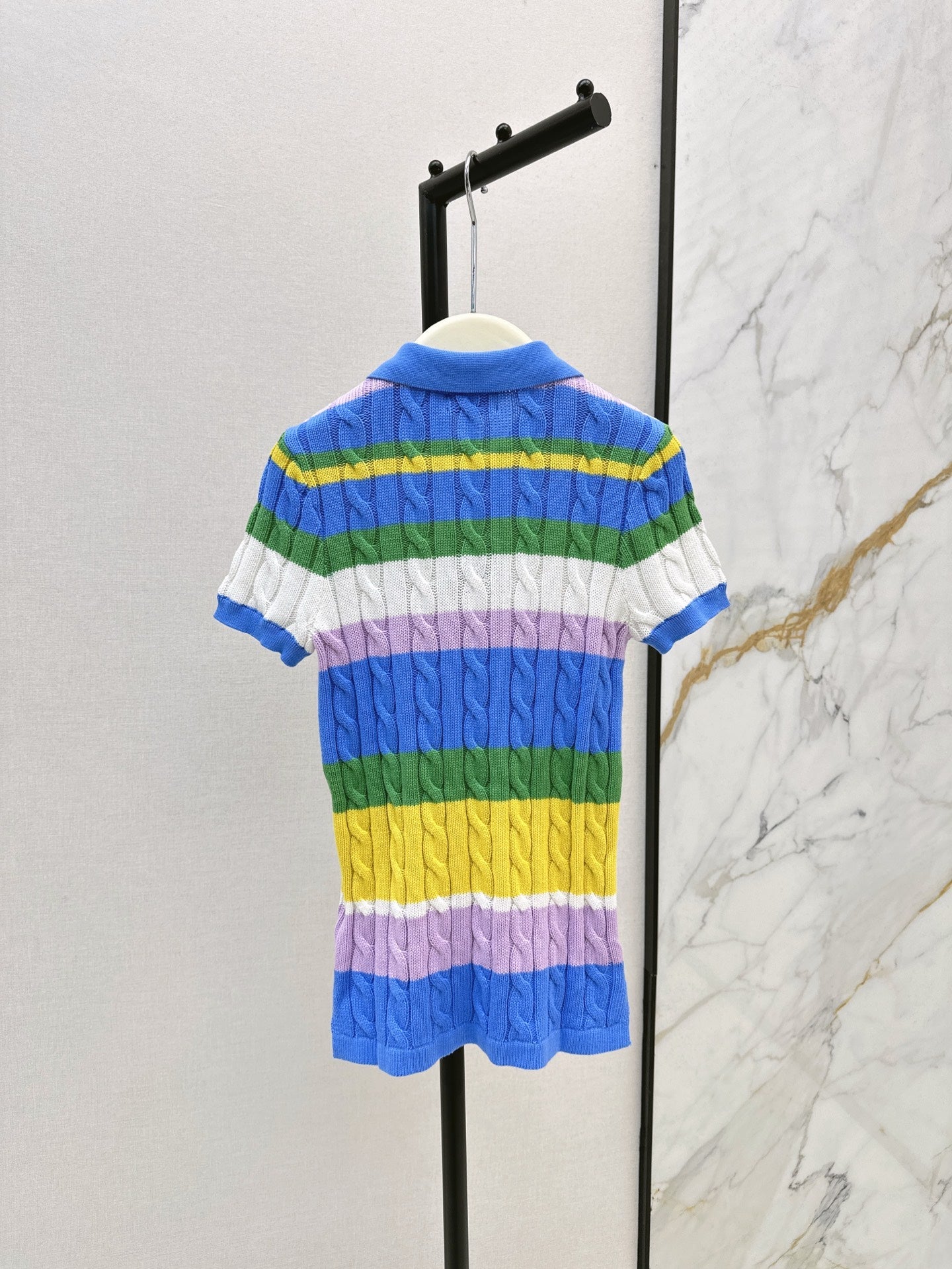 ra  25ss knitted polo shirt