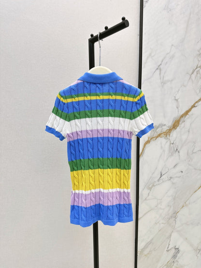 ra  25ss knitted polo shirt
