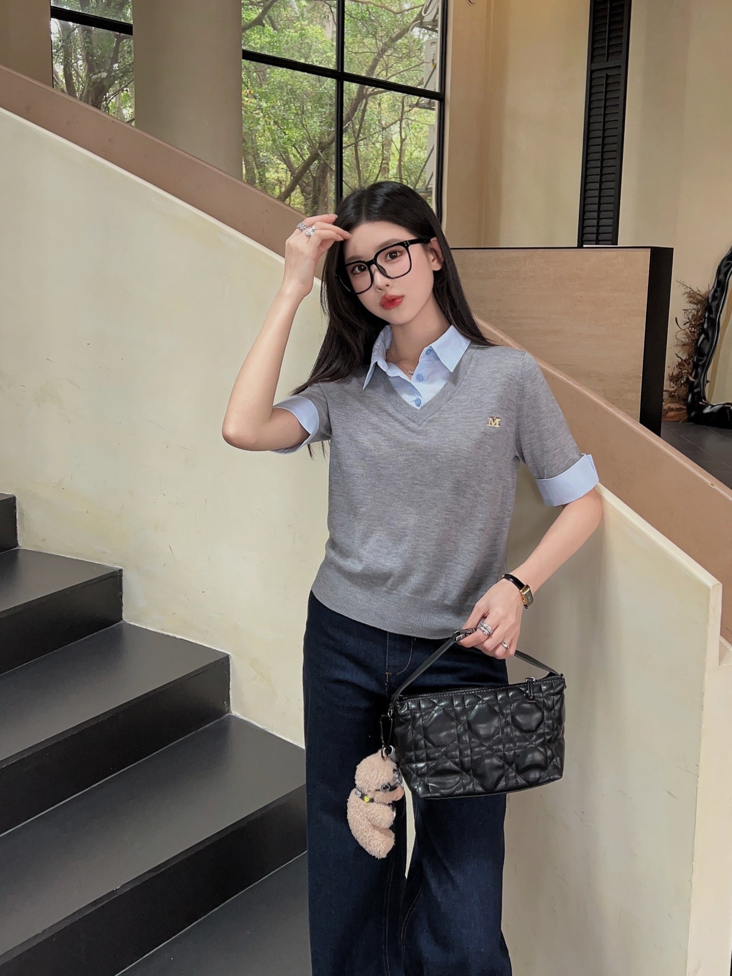 Ma 25ss knitted polo