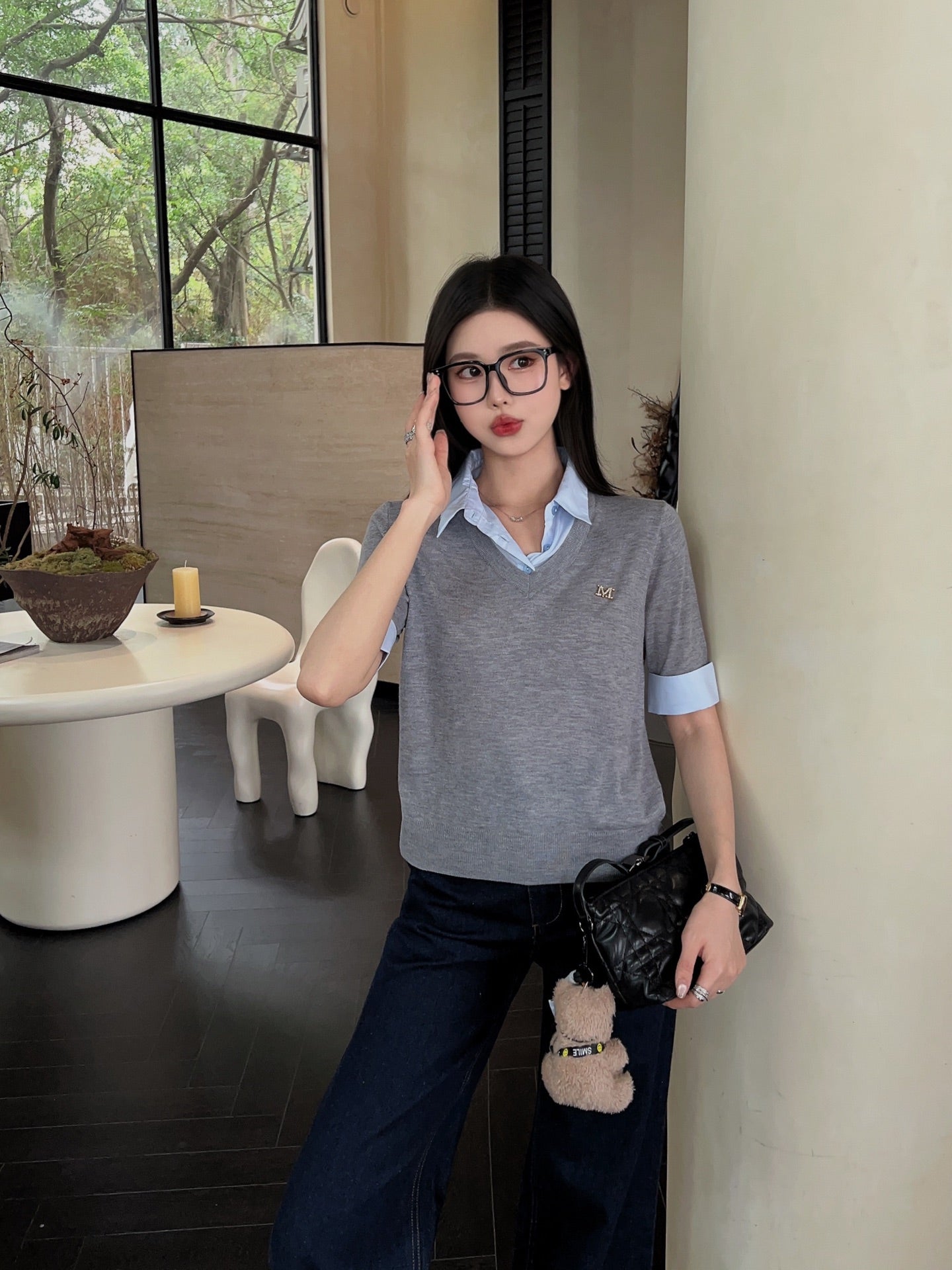 Ma 25ss knitted polo