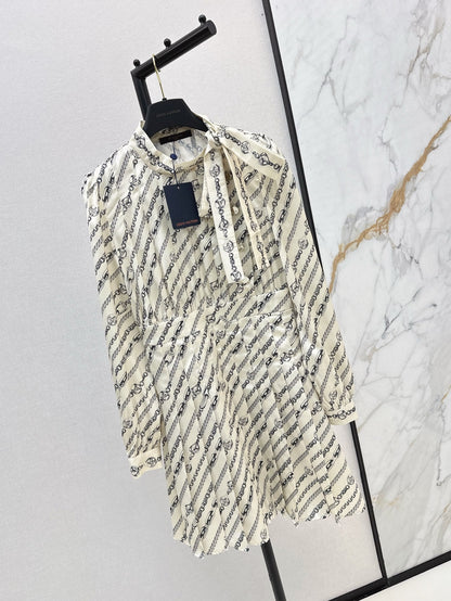 L 25ss printed dress