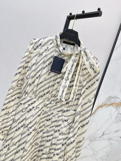 L 25ss printed dress