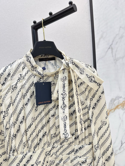 L 25ss printed dress