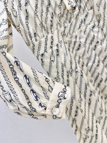 L 25ss printed dress