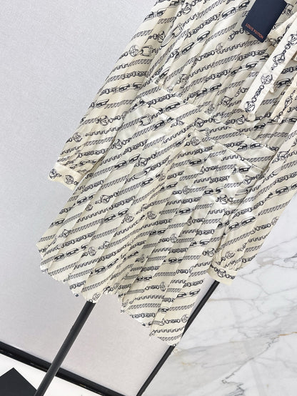 L 25ss printed dress