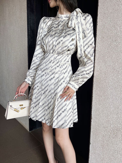 L 25ss printed dress