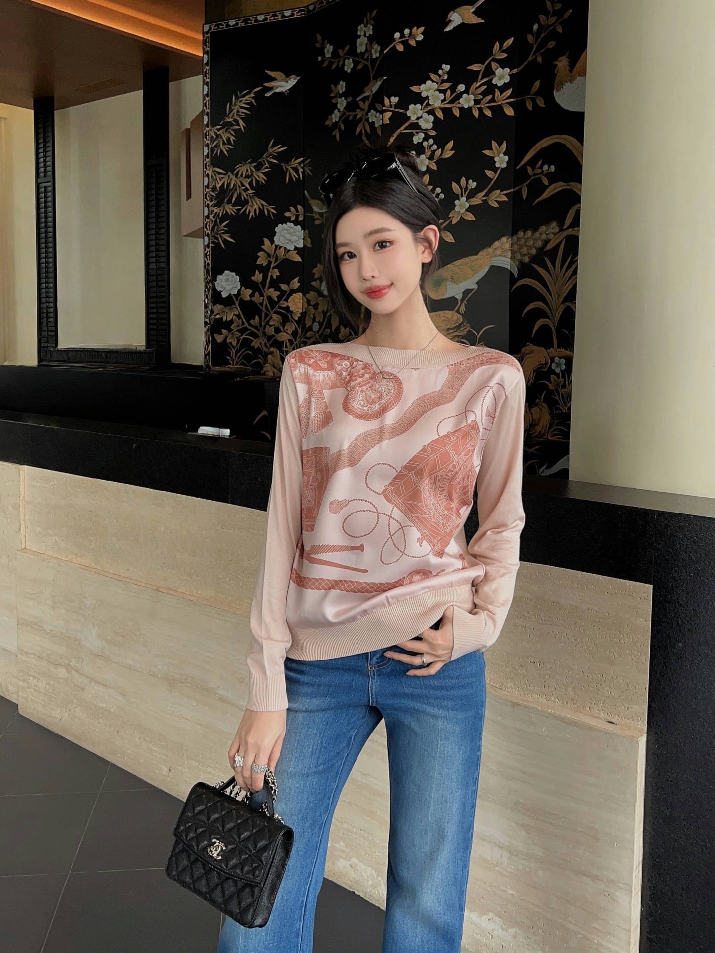 H 25ss knitted shirt