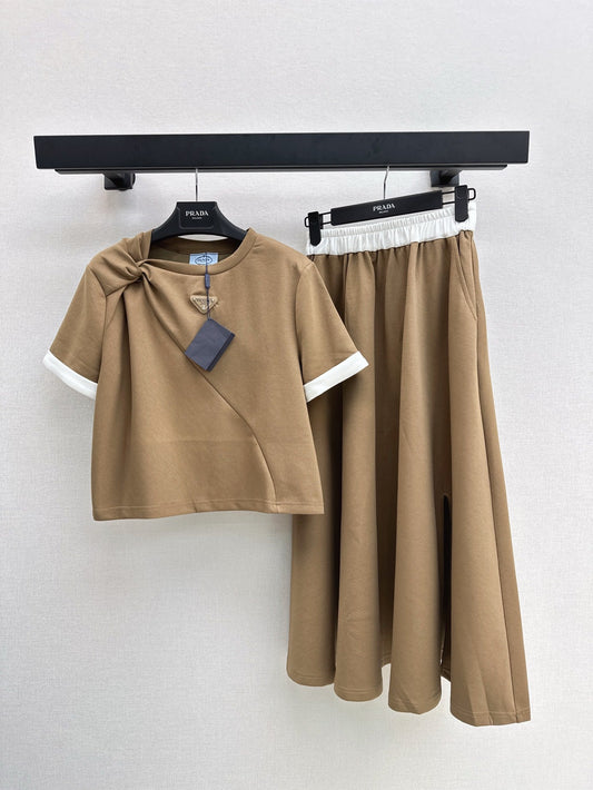 P 25ss tee skirt suit