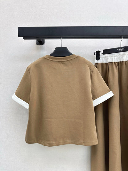 P 25ss tee skirt suit