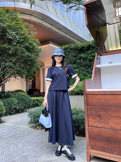 P 25SS TEE SKIRT SUIT