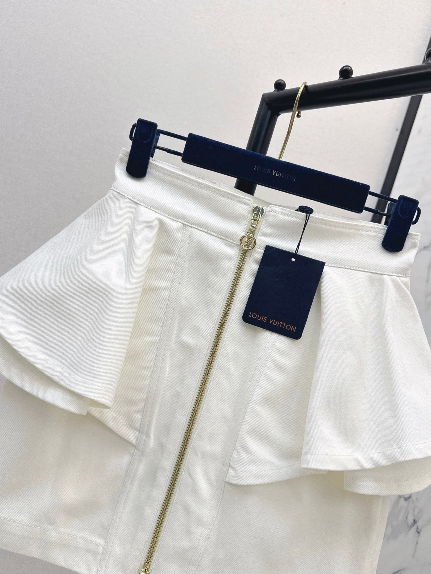 25ss ruffle denim skirt