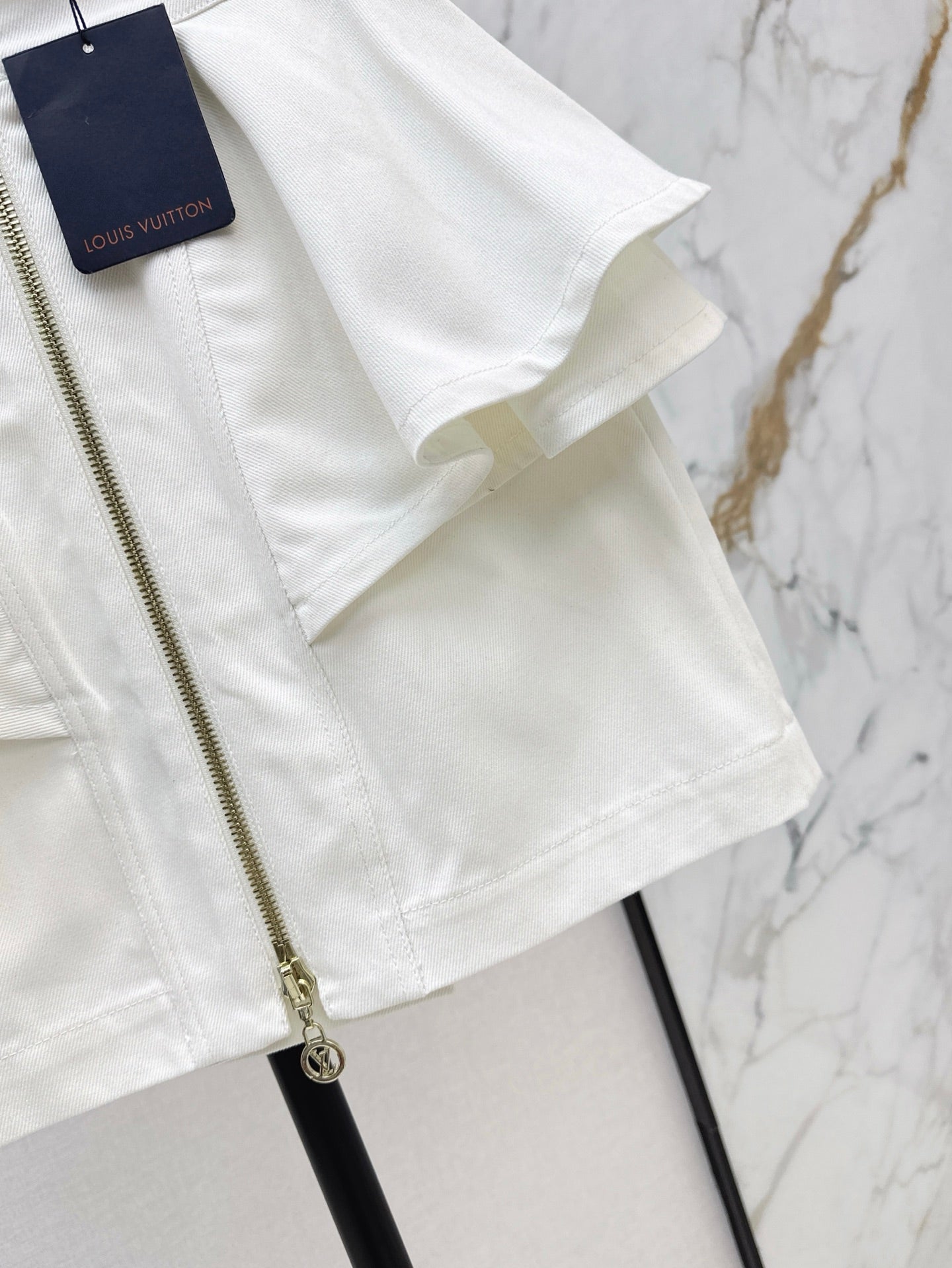 25ss ruffle denim skirt