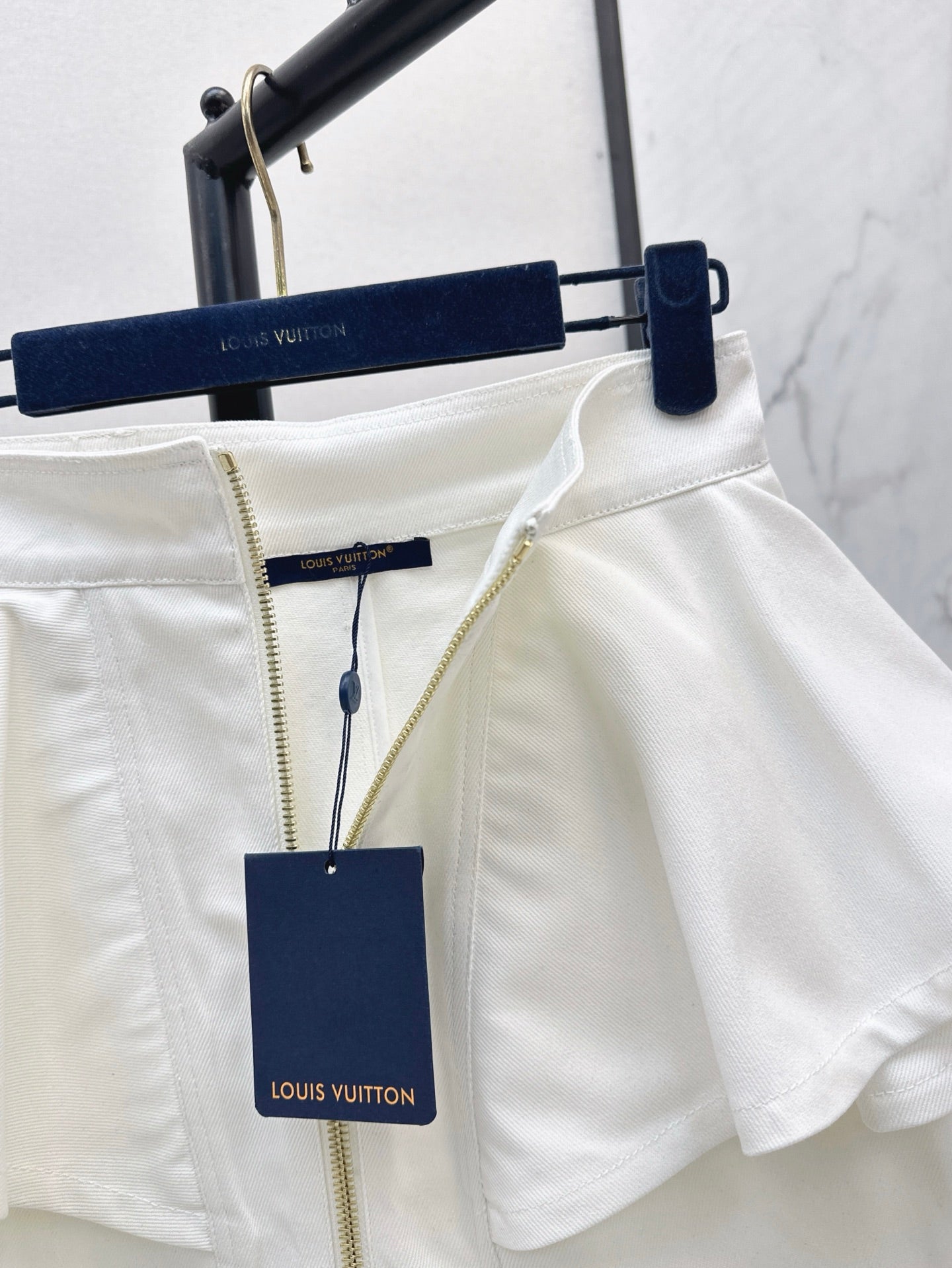 25ss ruffle denim skirt