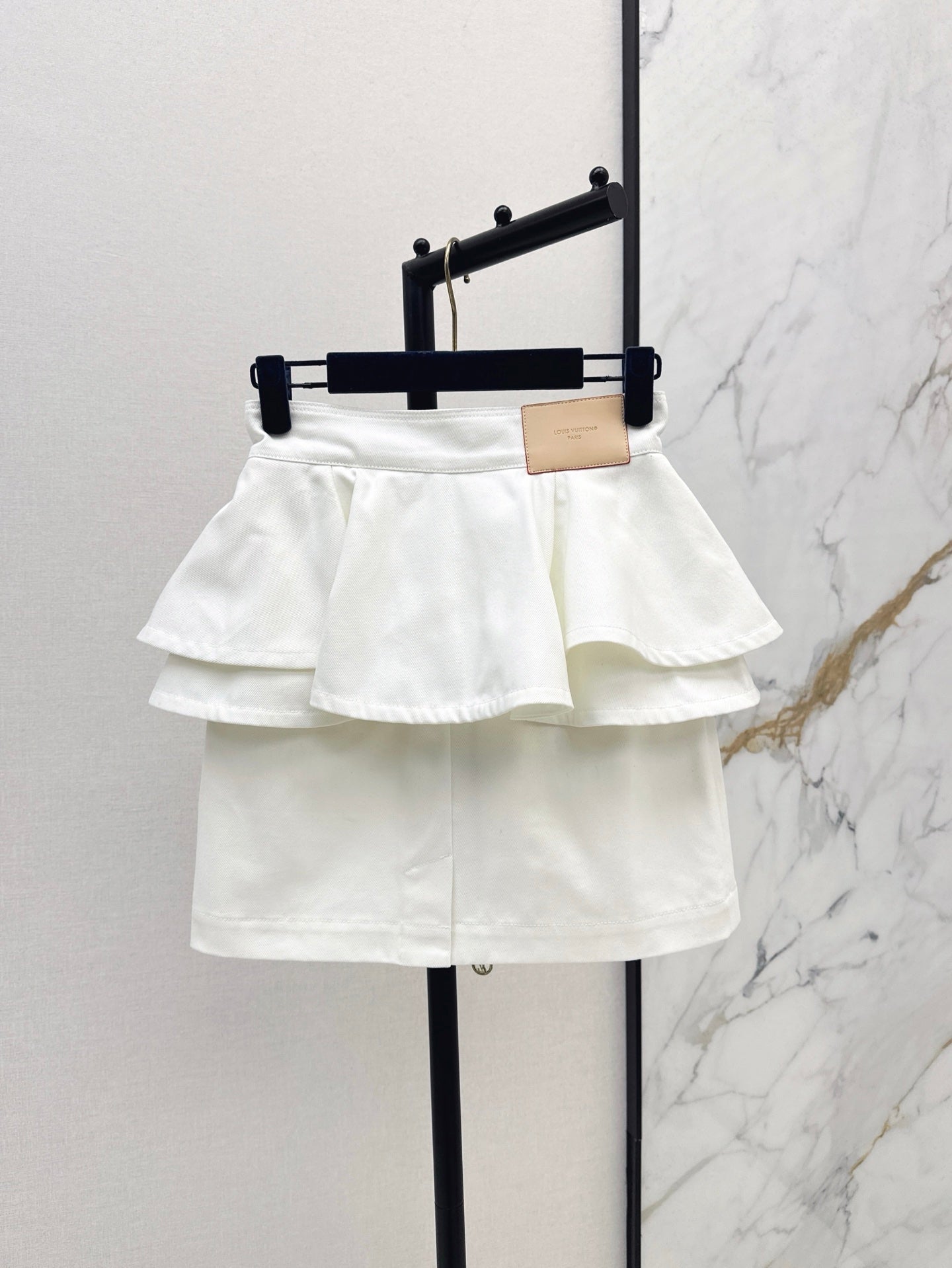 25ss ruffle denim skirt
