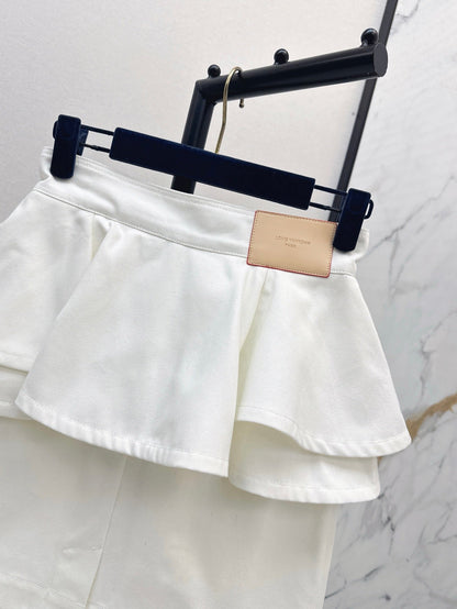 25ss ruffle denim skirt