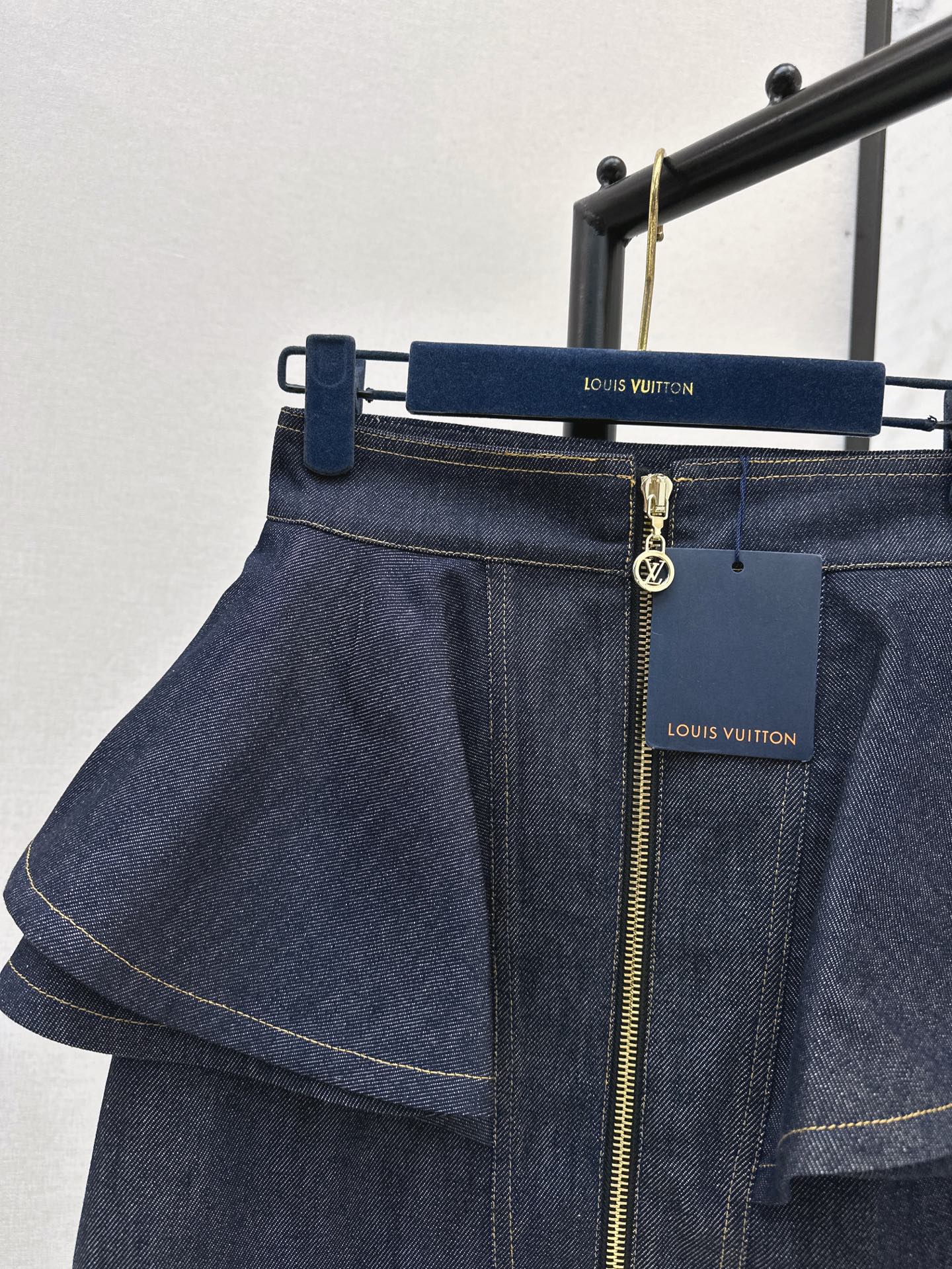 25ss ruffle denim skirt