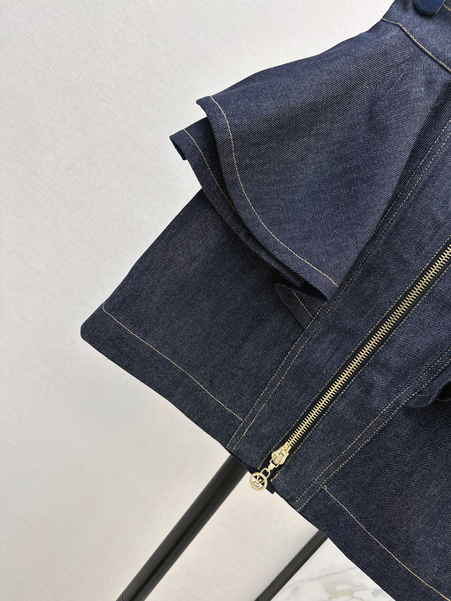 25ss ruffle denim skirt